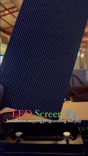 P4 LED Screen installation,mapping and play. #shorts #shortsyoutube #shortsfeed #shortsvideo