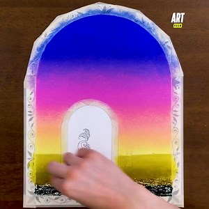 Voici la technique ultime pour créer un dégradé sensationnel aux pastels à l'huile 😱🖍🤩 #pastel #artiste #diy #creatif #couleurs #degrade #pastelalhuile #arche | Art Room