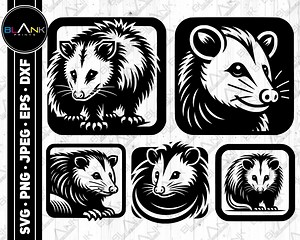 Possum Vector Art Bundle, Laser Cut File (svg, Png, Jpg, Eps, Dxf) - Etsy