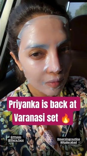 Priyanka resumes #Varanasi in Hyderabad before the Antartica schedule next month 🔥