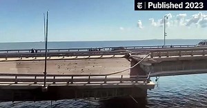 Explosions Damage Crimea Bridge as Russia Blames Ukraine for Attack