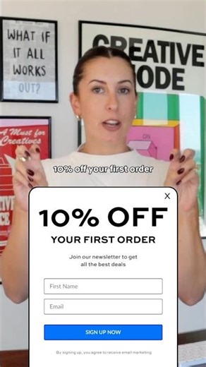 High converting sign up form that’s NOT “10% off your first order”