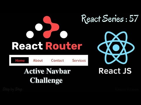 #57. Navbar using React Router DOM || React Router Tutorial