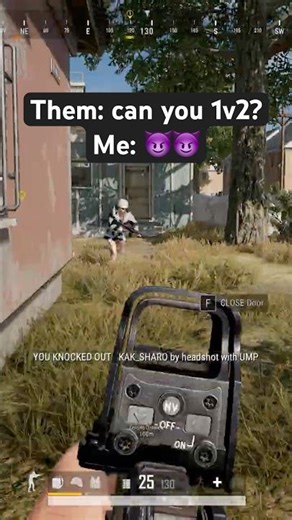 How to 1v2😈… I Dropped One Then Chased the Runner 💀 #playerunknownsbattleground #pubg #gaming