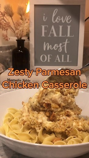 Zesty Parmesan Chicken Casserole Recipe | Easy Weeknight Meal!