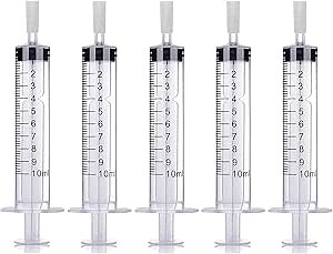 MUB 10ml Perfume Dispenser Pump Perfume Extraction Plastic Adapter Syringe Pump for Travel Refillable Perfume Atomizer Spray Bottle (5packs)