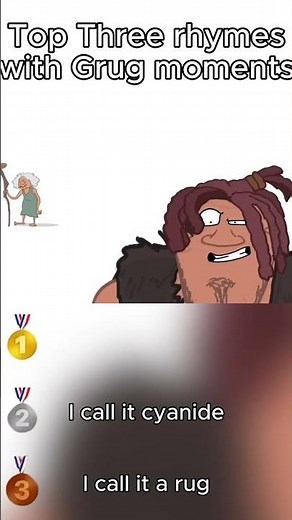 Top Three rhymes with Grug moments Part 2#funny #funnymoments #viral