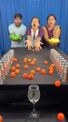 Amazing ball roll funny family challenge ✅#shorts #games