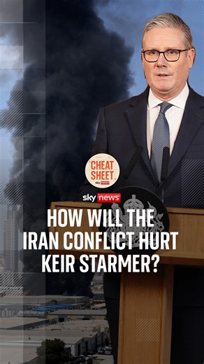 The chaos in the Middle East has provided another dilemma for the Prime Minister as he has given the go-ahead for the US to use UK military bases for strikes on Iran. Sophy Ridge explains what his political rivals are saying and what they might do... Listen to Cheat Sheet wherever you get your podcasts: https://podfollow.com/cheatsheet/ | Sky News