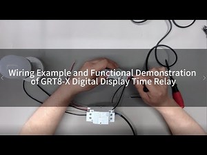 digital multifunction timer relay+AC contactor wiring example and operation demonstration