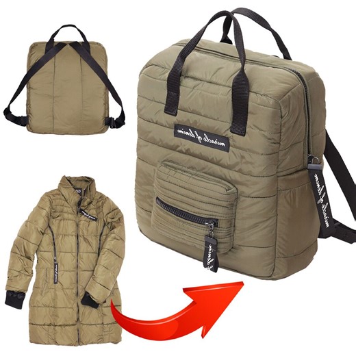 How to sew a fashionable backpack out of an old coat simply! | Miarti - Wiederverwendung