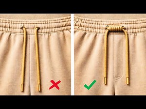 3 Amazing Pants Drawstring Knots Most People Don’t Know! Easy & Quick to Tie