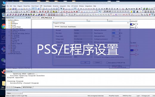 【视频教程】5 PSS/E程序设置