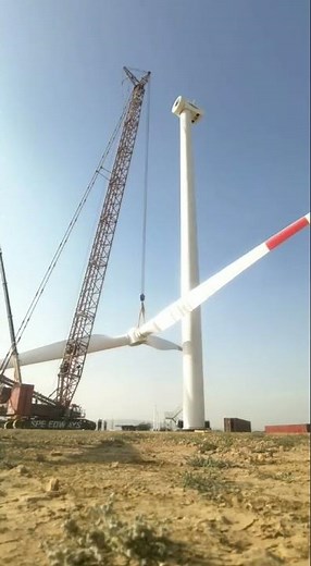 How to Construct Wind Turbines? Time Lapse | Wind Turbine Blades