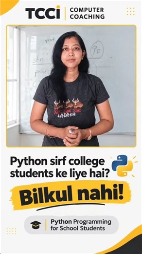 Class 6 Students Can Write Python Code? See How! #coding #shorts #tcci