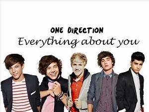 One Direction - Everything About You [Lyrics + Pictures]