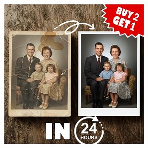Photo Restoration Service Colorization Service, Fix Old Damaged Photos - Etsy Canada
