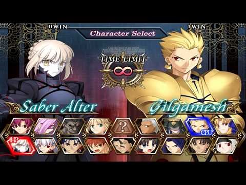 Fate/unlimited codes Opening and All Characters [PS2]