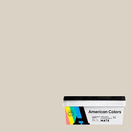 Pintura American Colors Mate Blanco Humo 1 galón
