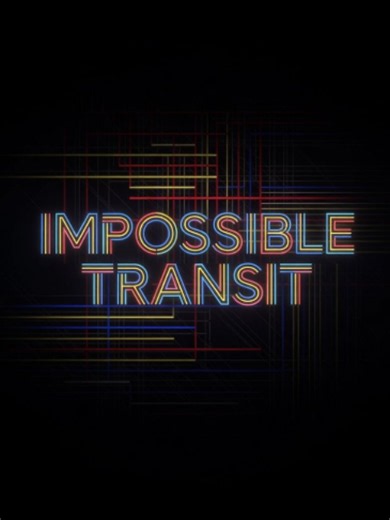 ▲ Impossible Transit Ladies and gentlemen, prepare to lose your place. This is IMPOSSIBLE TRANSIT. Pale structural grids hang against black space while thin diagonal line systems pass across stacked rectangular forms and compressed intersections. Some areas resemble unfinished infrastructure. Others resemble fragments of a schematic enlarged too far beyond its intended scale. Nothing fully settles into symmetry. The frame constantly feels on the verge of becoming readable before slipping sideway