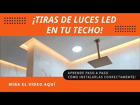 ¡Cómo instalar luces LED en el techo! #DIY