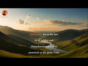 Desiderata by Max Ehrmann | Text-to-Speech Poem (Read Along with On-Screen Text)