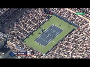 US Open 2011 SemiFinal Djokovic vs Federer [3rd Set Highlights]