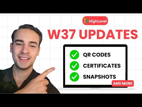 5 NEW GoHighLevel Updates You NEED To See | QR Codes, Certificate Builder & New Snapshots