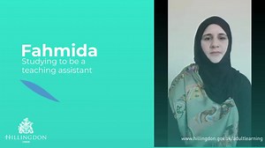 Fahmida wants to become a teacher. She says studying has given her more confidence in both her academic and social life. Hillingdon Adult Learning Centre has a range of courses for the new term, so what’s going to be your future? https://buff.ly/3lntmth #chooseyourfuture | London Borough of Hillingdon | Facebook