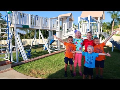 BEST BACKYARD PLAYGROUND EVER!!