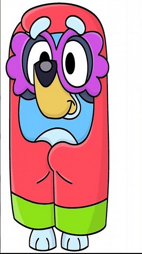 How to Draw Bluey as Granny Janet 👵 | Easy Cute Drawing for Kids #Shorts