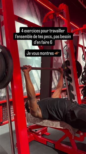 4 exercices rapides et efficaces pour travailler l’ensemble de tes pecs, pas besoin d’en faire 6 Reposez-vous 90 à 120 secondes entre les séries Tu veux plus des conseils pour des séances de coaching individuelles et des programmes personnalisés dm moi en privé #pecs #motivation #fitnessmotivation #devenirplusfort #gymmotivacion