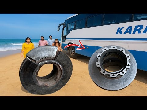 Extreme Danger! Passenger Bus Disc BrakeBurst on Highway | Rare Footage