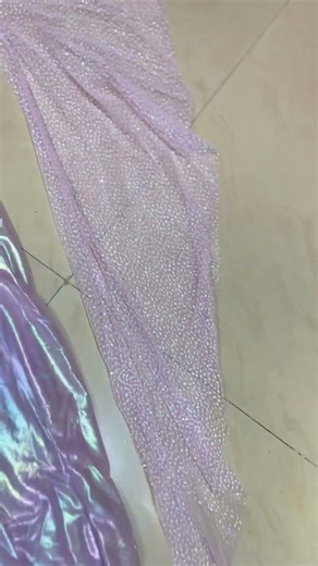 Rainbow fabric and net one piece #princess gown