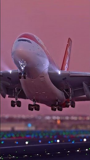 EasyJet A380 Taking Off from Dubai ✈️🔥 | Superjumbo Departure #shorts #aviation