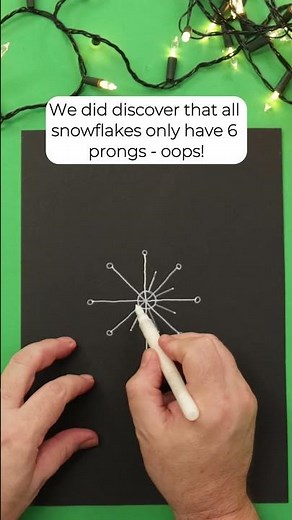 How to draw a snowflake - easy step-by-step tutorial