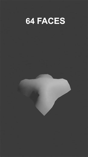 👓Cloth Simulation from 1 Face to 4096 Faces #blender #3dart #3danimation #clothsimulation #learning