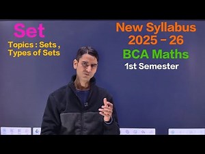 BCA Maths 1st Semester : Set / Sets