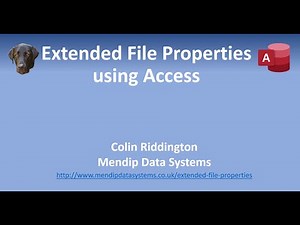 Extended File Properties using Microsoft Access