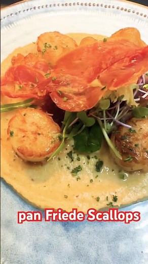 Pan-fried scallops ❤️ Golden outside, tender and juicy inside. #shots #viral #australianmalluchef
