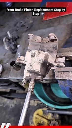 Front Brake Piston Replacement Step by Step #shorts #mechanic