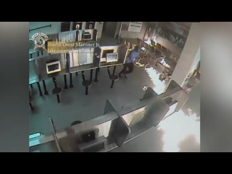 Man sets fire inside jail lobby