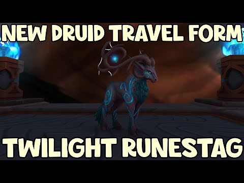 WoW Shadowlands 9.1.5 - New Druid Travel Form | Twilight Runestag