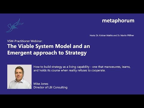 Metaphorik Pratitioners Webinar: Mike Jones on Strategy and the Viable System Model