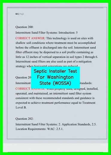 Septic Installer Test For Washington State WOSSA video