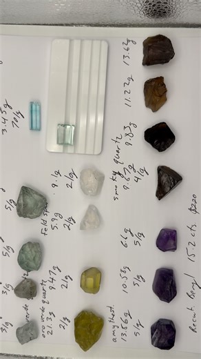 Parcel of rough and recutter