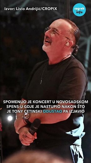 Jakov Jozinović o nedavnim koncertima u Beogradu i Tonyju Cetinskom
