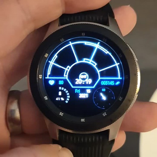 Custom Aliens Motion Tracker Samsung Watch Face Design