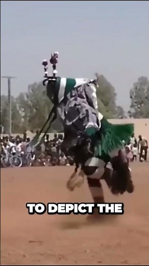 Unveiling the Beauty and Energy of African Zaouli Mask Dance #africa