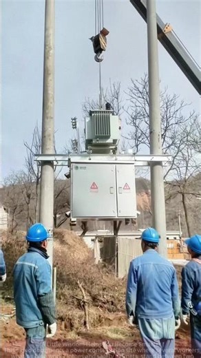 Transformer Hoisting Scene: How Workers Precisely Position Equipment